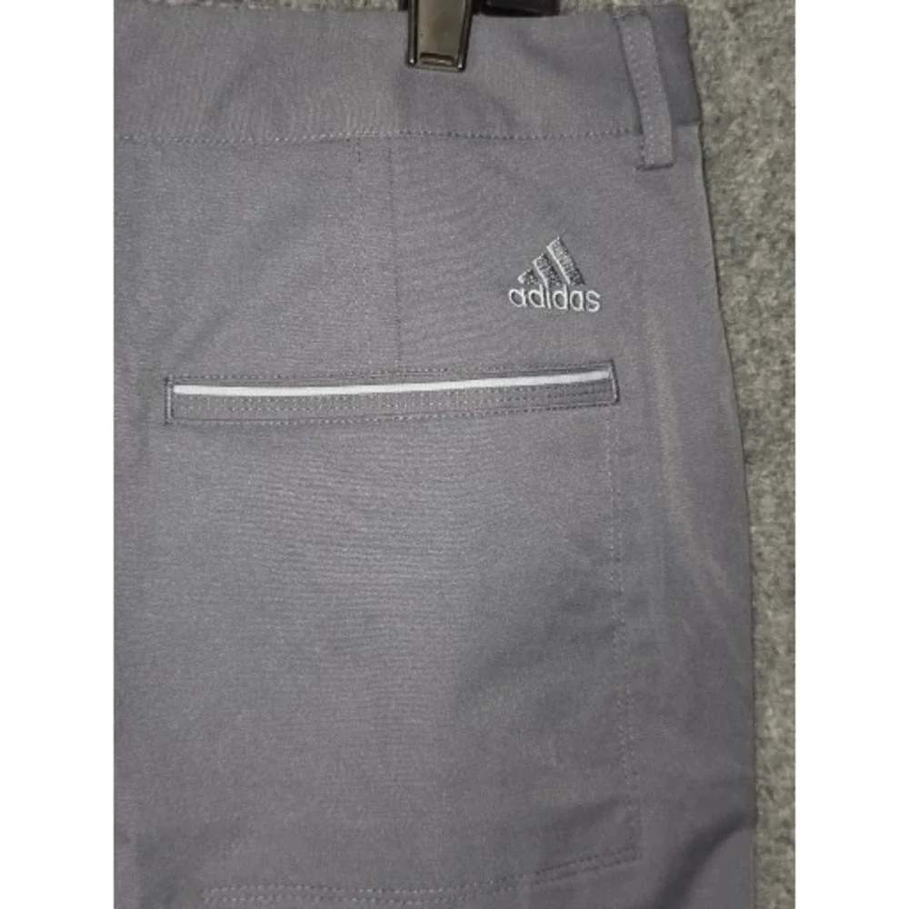 Adidas Climalite Mens Gray Golf Shorts Size 34 AE7002 Activewear‎ Piping Casual